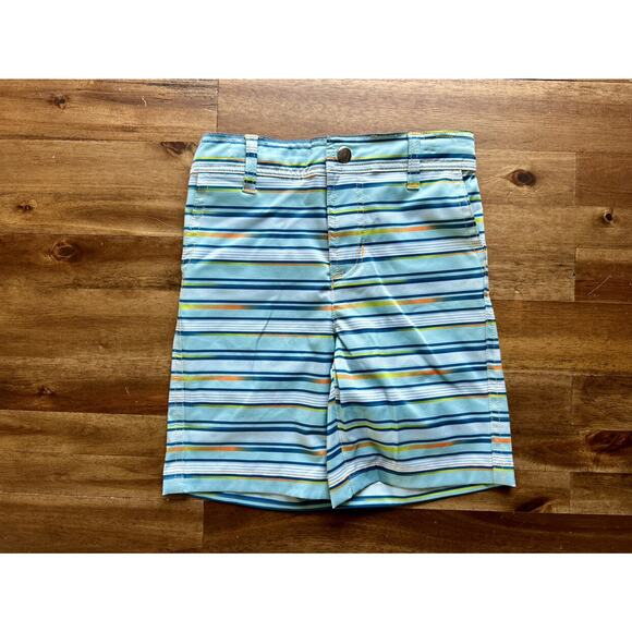 Hatley Blue Green Ocean Stripes Quick Dry Shorts Beach Swim European Boys 5 - Picture 2 of 6